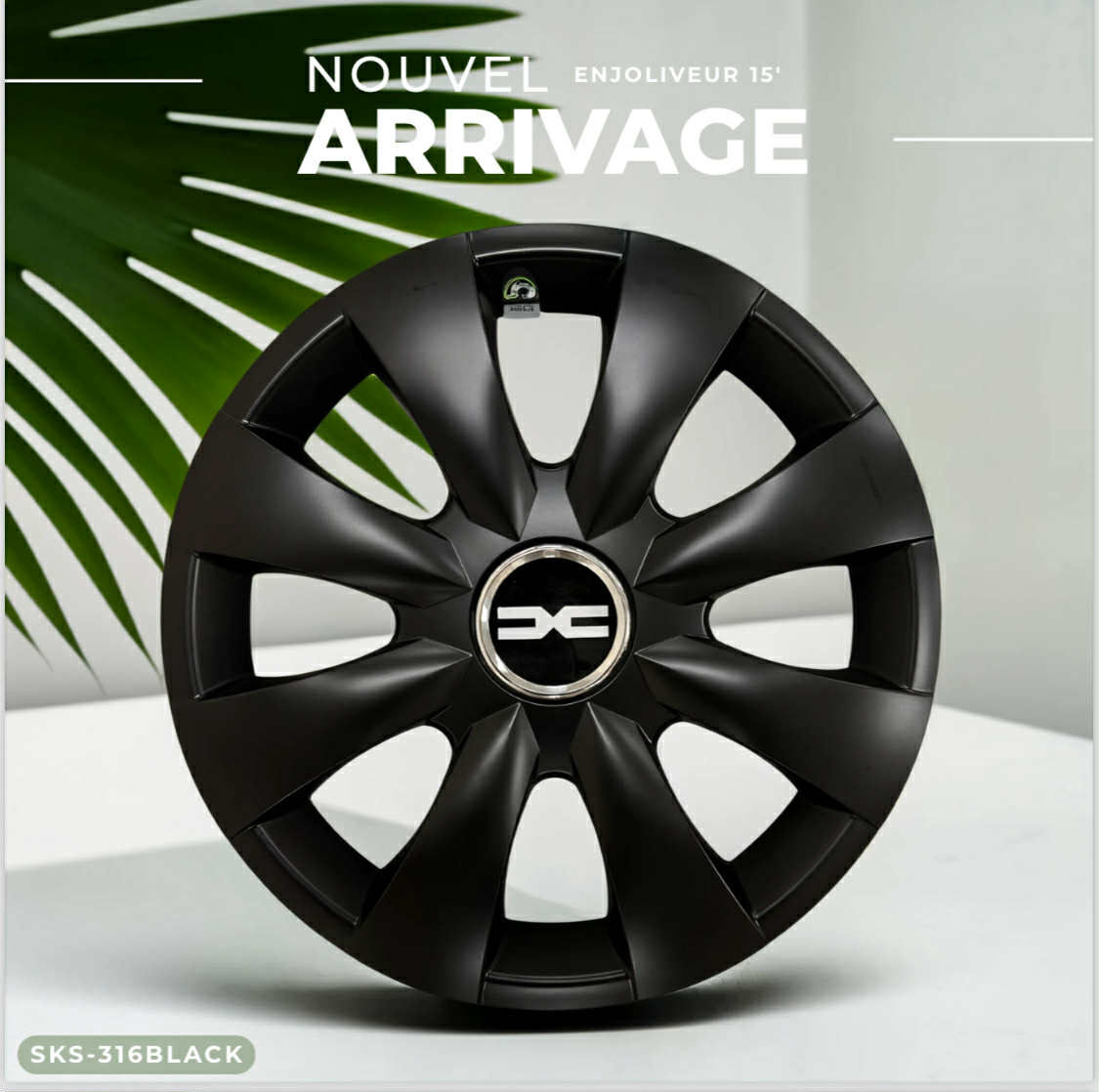 Enjoliveurs SJS Black Mate  316