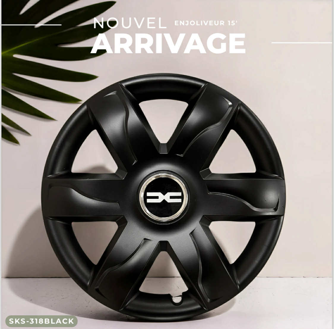 Enjoliveurs SJS Black Mate 15'' 318