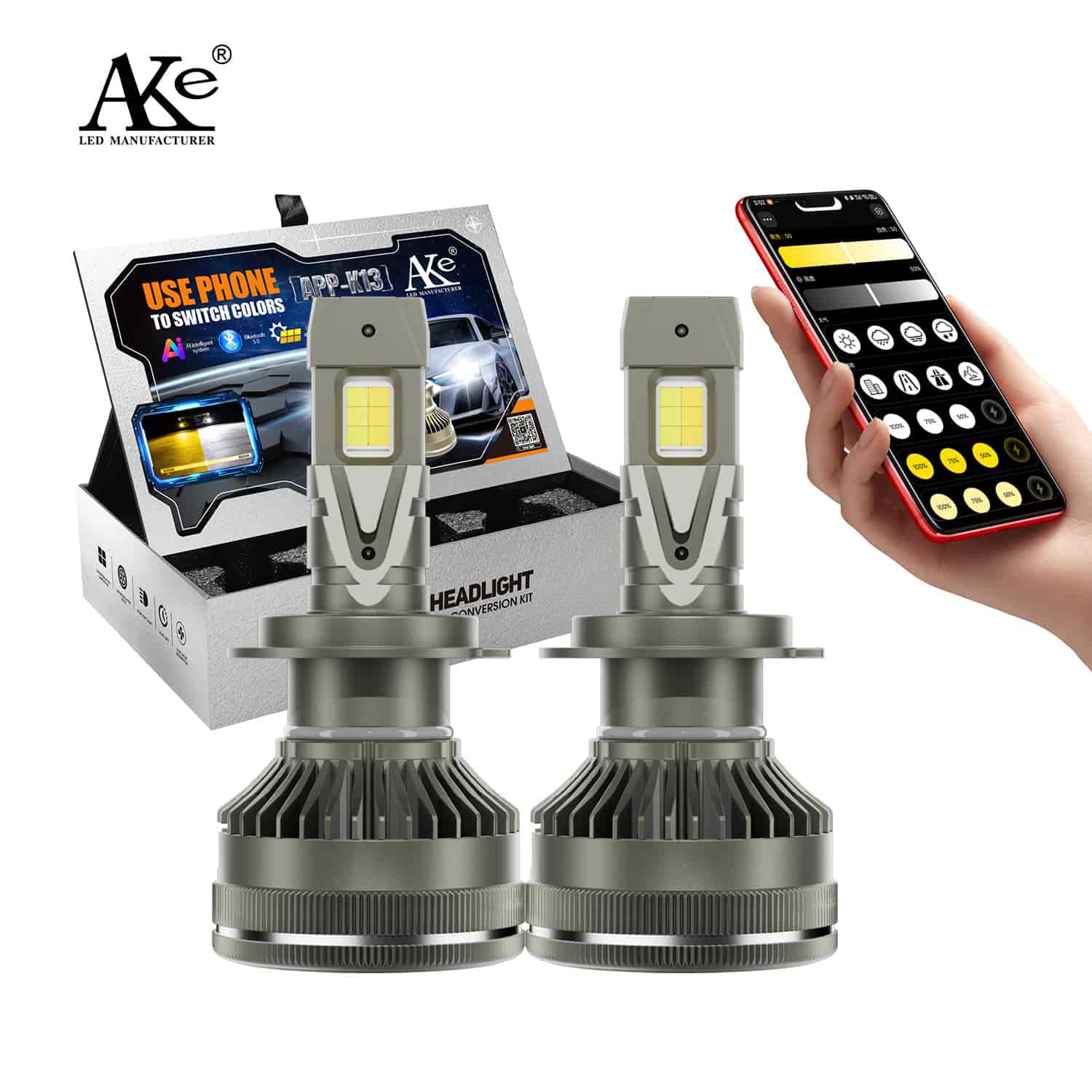 Ampoules LED  Intelligentes pour Voiture – Contrôle APP