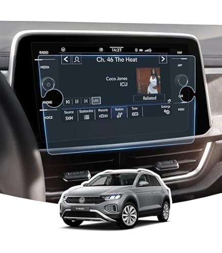Verre Trempé de Protection pour Écran Voiture et Cockpit Digital Vw T-roc