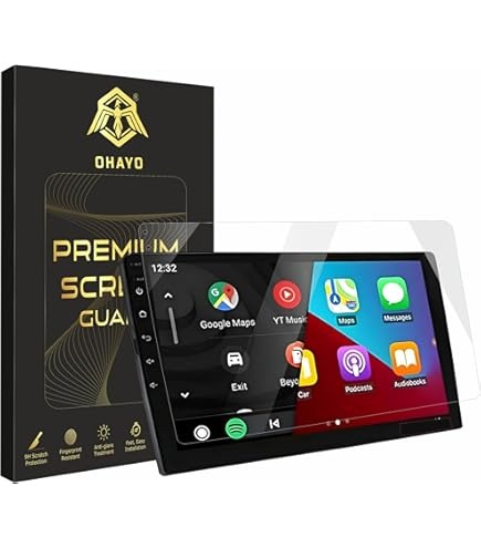 Verre Trempé de Protection pour Écran Voiture 9''