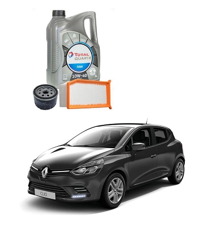 Pack Vidange Renault Clio 4 – Huile Total 10W40 + Filtres sur Mesure