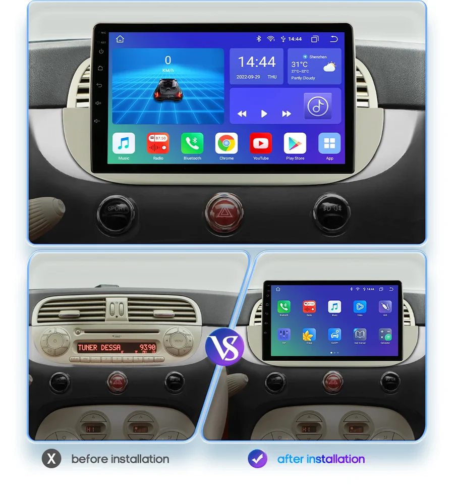 Post android Fiat 500 07-15
