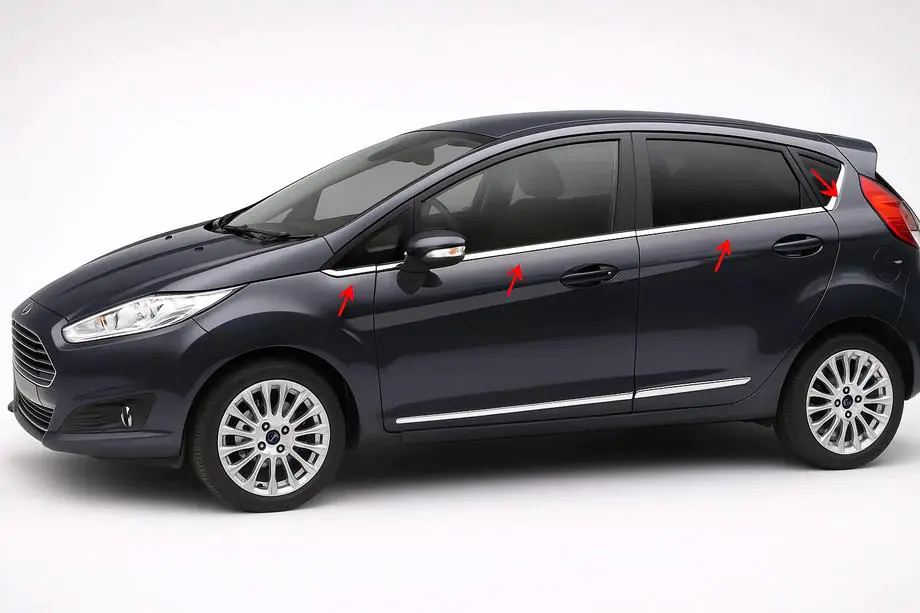 Chromage Portes Ford Fiesta 2009-2017