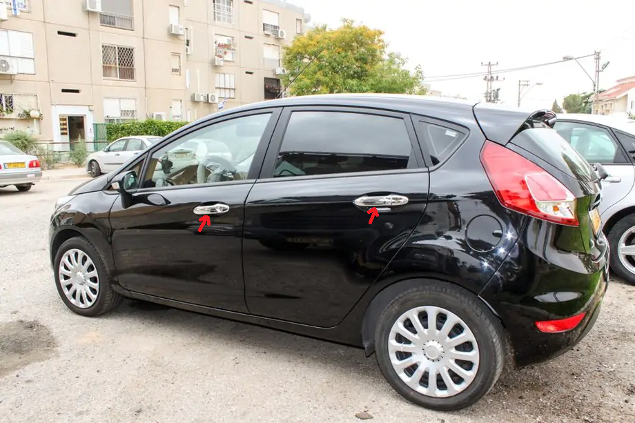 Cache poignées Chromés (4 pcs) Ford Fiesta 2008-2017