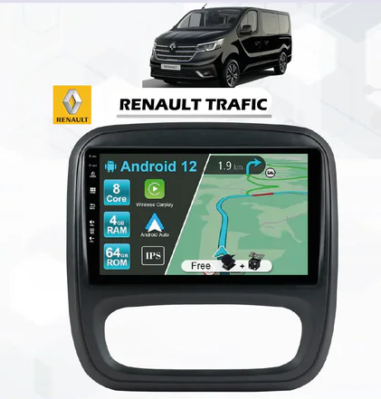Poste Radio Android sur mesure pour Renault Trafic (2014+)