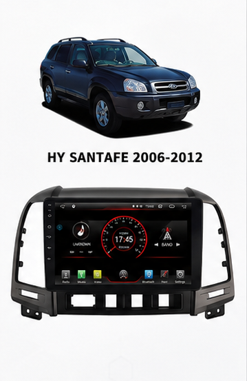 Poste Radio Android sur mesure pour Hyundai Santa Fe (2006-2012)