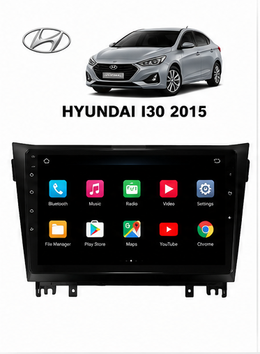 Poste Radio Android sur mesure pour Hyundai i30 (2015+)