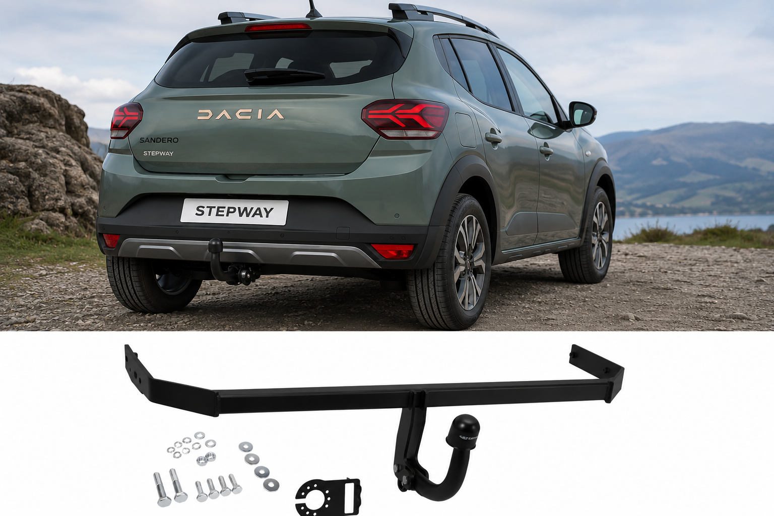 Attelage de remorque fixe pour Dacia Sandero Stepway III