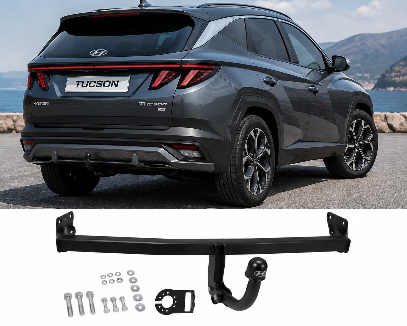 Attelage de remorque fixe pour Hyundai Tucson 2021+